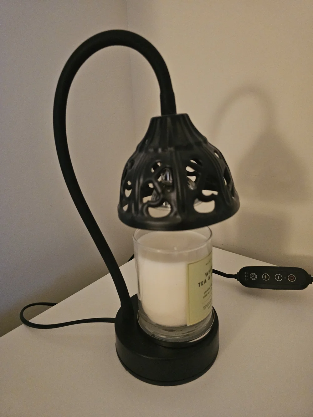 Black Jar Candle Warmer - Black
